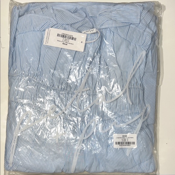 Petal & Pup Linda Midi Dress in Blue Stripe - Medium - Picture 4 of 5